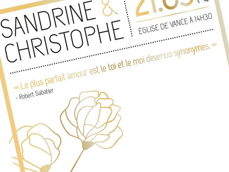 mariage invitation